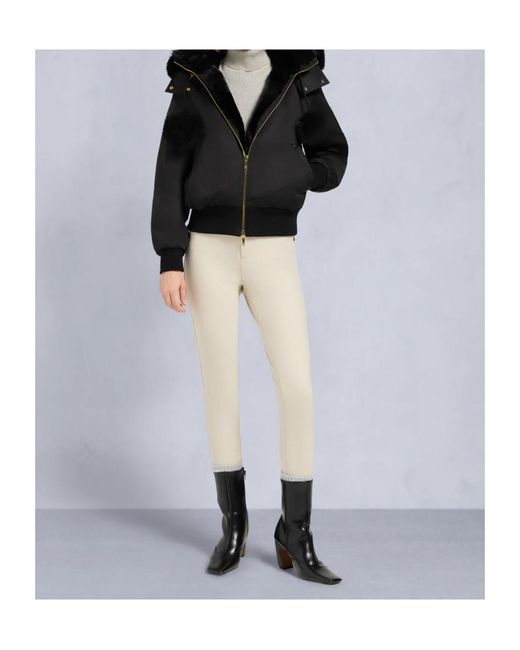 Moose Knuckles Black Series Original Satin Debbie Bomber Jacket