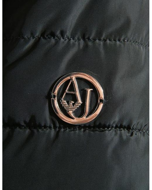 Armani Jeans Green Logo Hooded Down Jacket