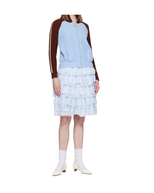 ShuShu/Tong Blue Long-Sleeved Cardigan