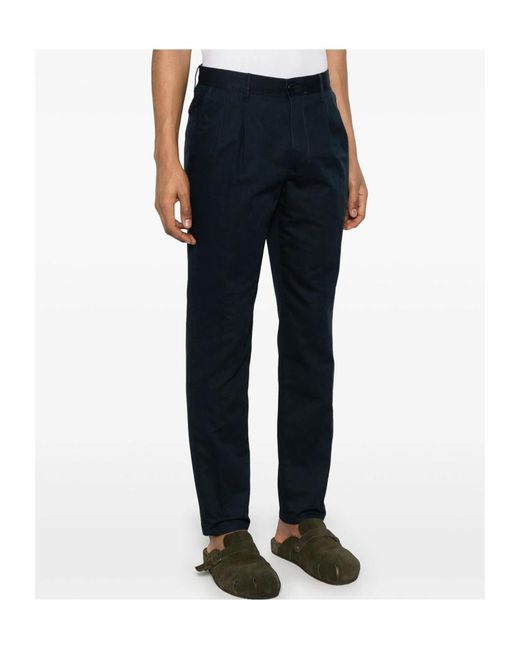 Incotex Blue Twill Chinos for men