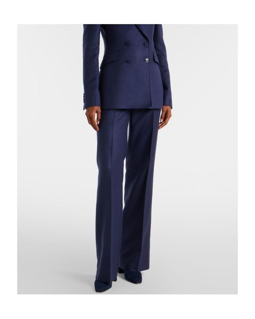 Gabriela Hearst Blue Vesta Silk Flared Pants