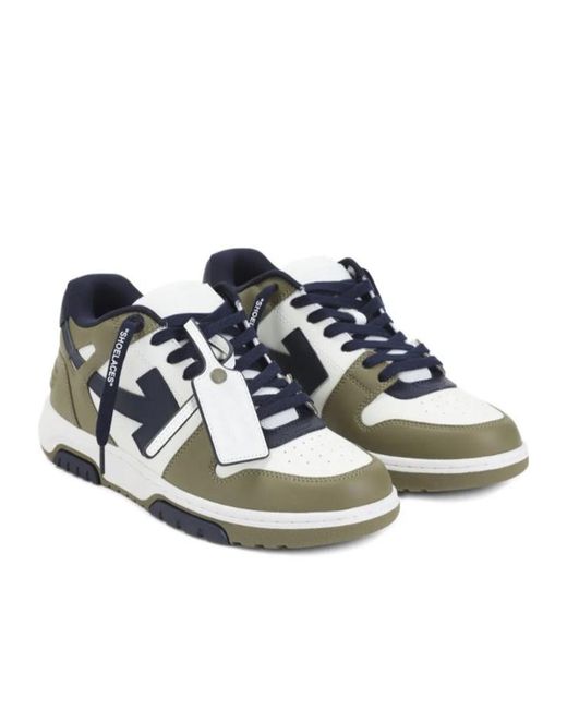 Off-White c/o Virgil Abloh White Out Of Office Leather Sneakers for men