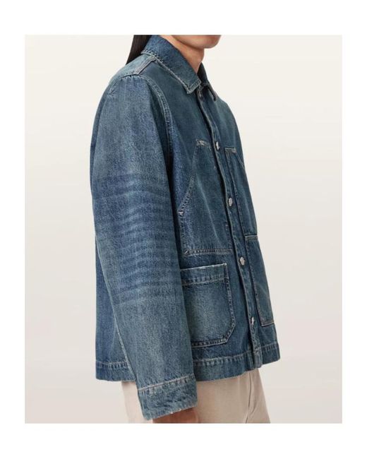 AllSaints Blue Mukesh Jacket for men