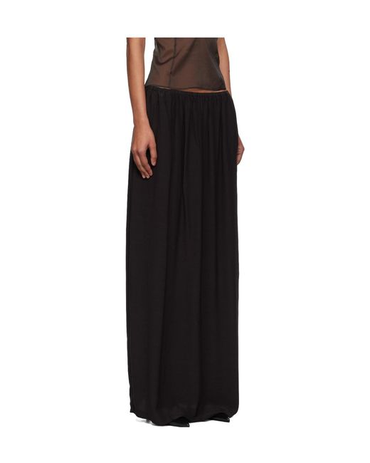 Frankie Shop Black Aeson Maxi Skirt
