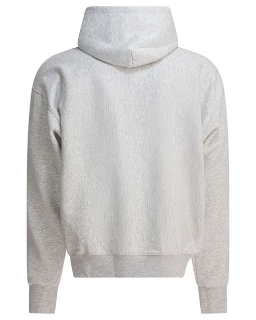 Stussy Gray Stüssy Logo Hoodie Sweater for men