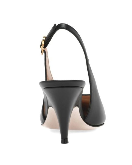 Gianvito Rossi Brown Slingback Heeled Pumps