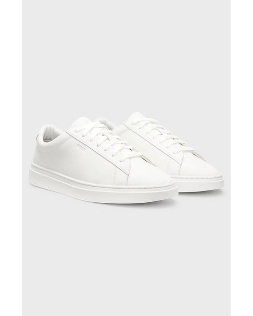 Boss White Boss Leather Low-Top Sneakers for men