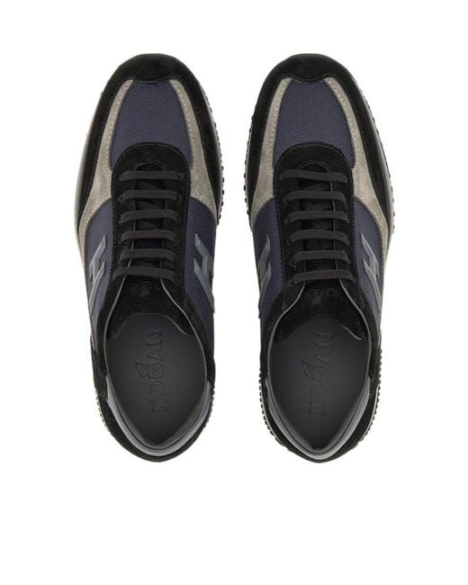 Hogan Black Interactive Sneakers for men