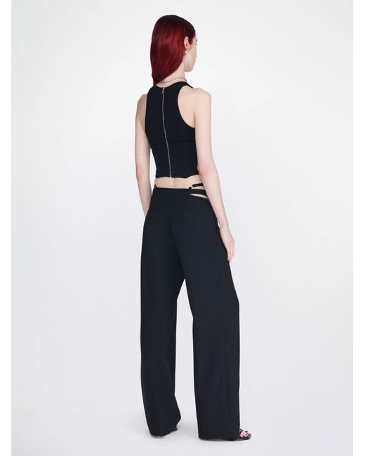 Dion Lee Black Float Corset-Style Top for men