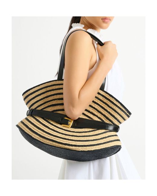 Balmain Metallic Shuffle Belted Tote Bag