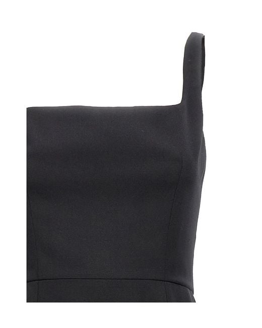 McQueen Black Zip-Detailed Dress