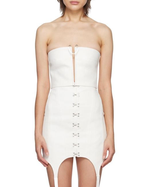 Dion Lee White Mobius Bandeau Top