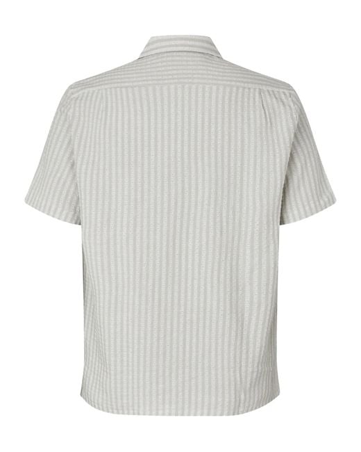 Samsøe & Samsøe White Striped Shirt for men