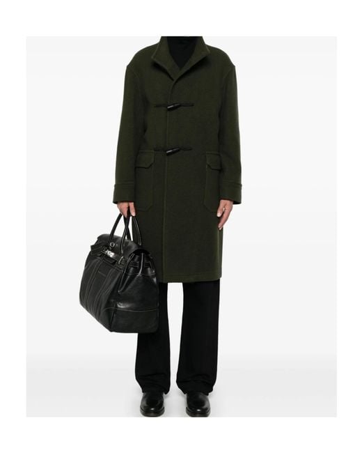 Tagliatore Green Long Sleeve Coat for men