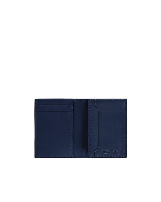 Montblanc Black Folded Leather Wallet for men