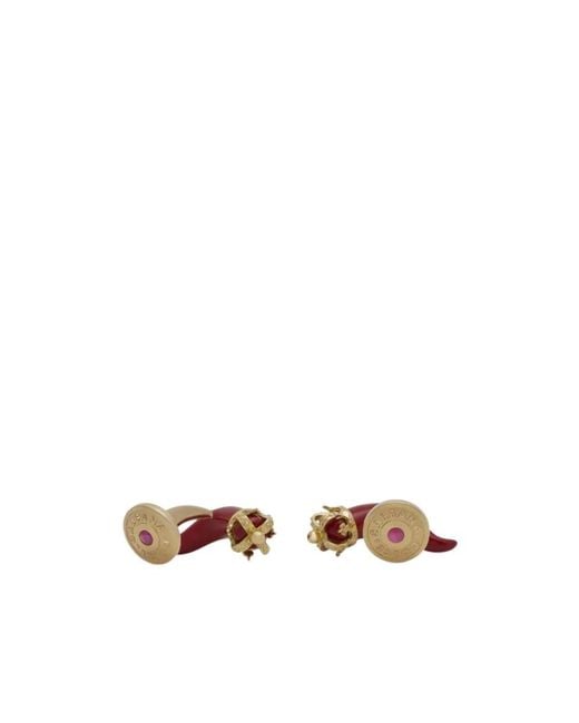 Dolce & Gabbana White Good Luck Cufflinks for men