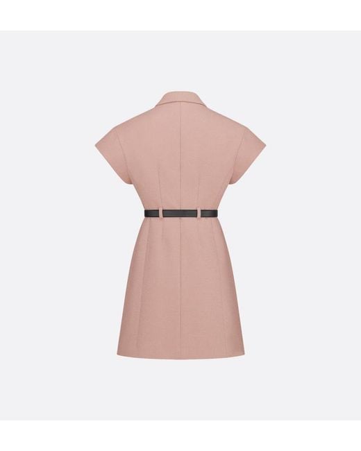 Dior Pink Short Belted Dress