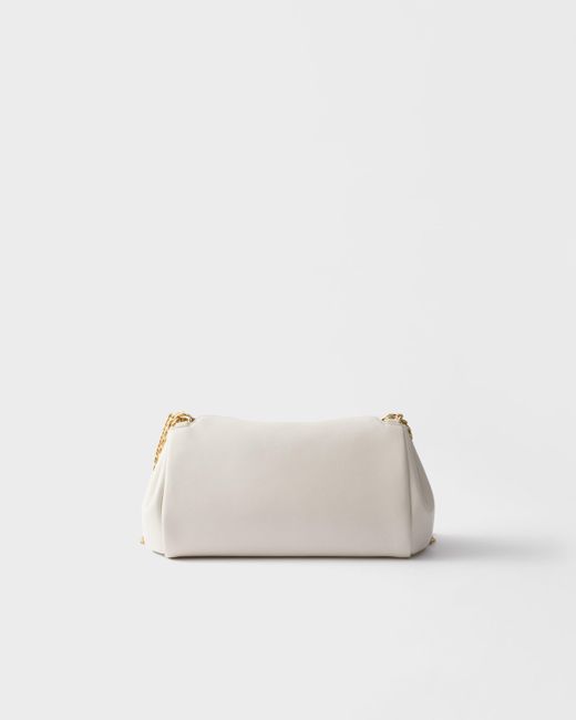 Prada Natural Chain-Linked Shoulder Bag