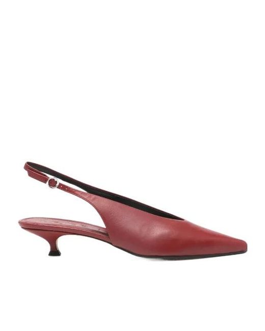 Aeyde Pink Camila Slingback Pointed Pumps
