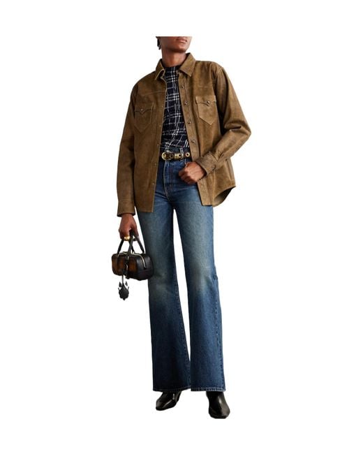 RRL Brown Soft Suede Jacket