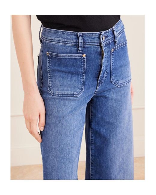 FRAME Blue Jeans With Belt Loops