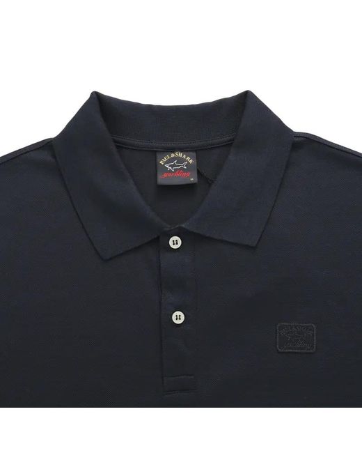 Paul & Shark Blue Logo Details Polo Shirt for men