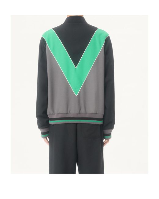 Valentino Blue Vlogo Signature Zip-Up Sweatshirt for men