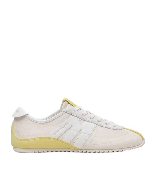 Marc Jacobs White The Brushed Satin 400 Bleecker Runners