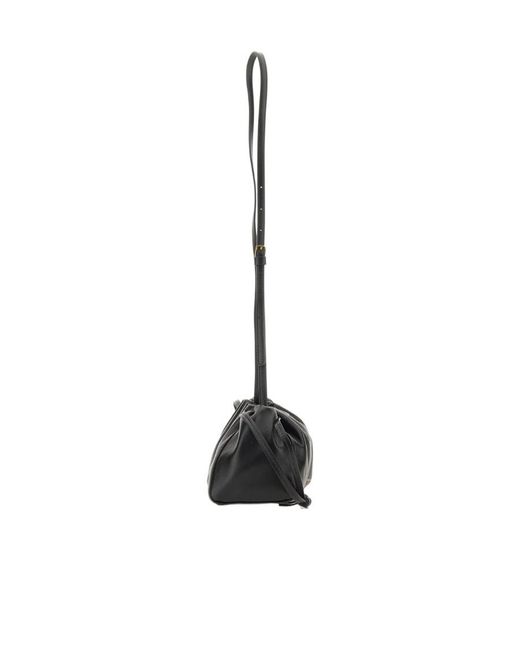 Mansur Gavriel White Bloom Drawstring Mini Crossbody Bag