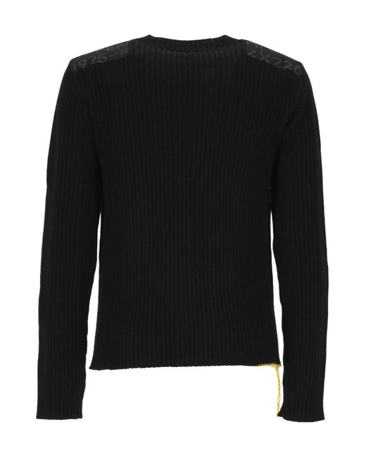 Fendi Black Ribbed Pullover for men