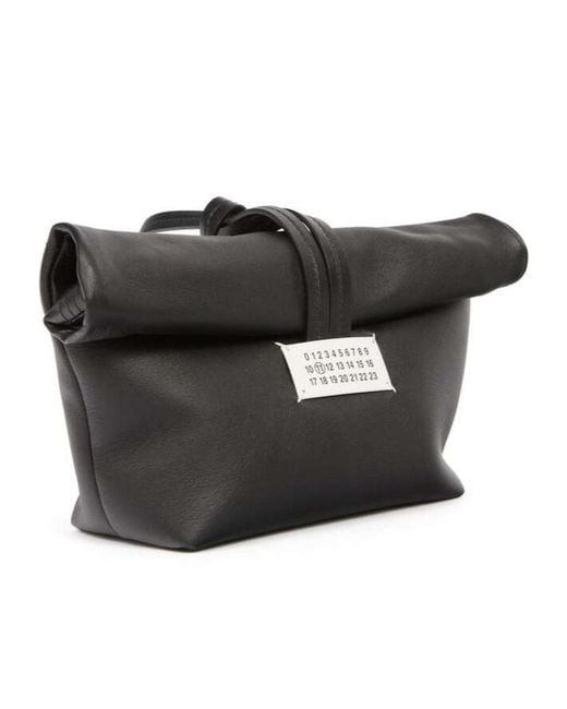 Maison Margiela Black Roll-Top Handbag