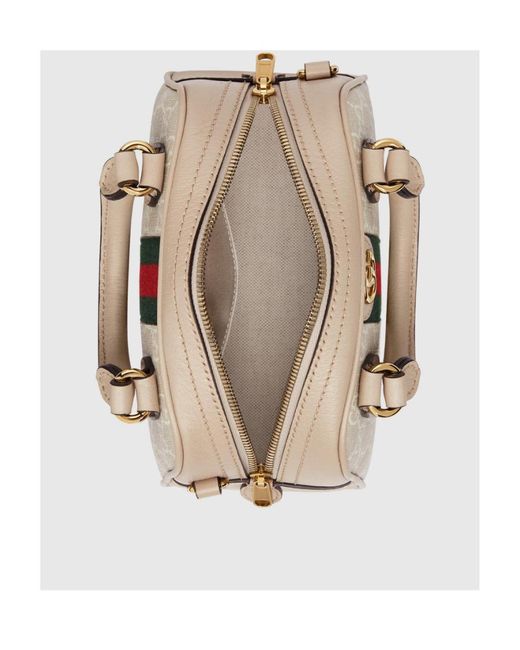 Gucci Metallic Mini Ophidia Gg Top-Handle Bag