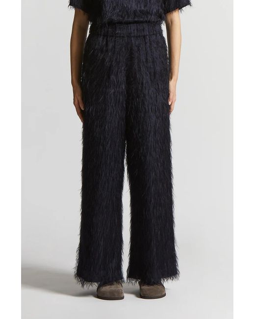 Peserico Blue Brushed-Finish Trousers