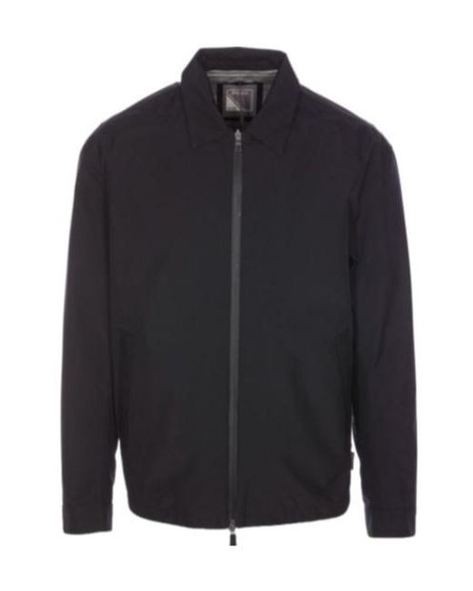 Herno Blue Zip-Up Long-Sleeved Jacket for men