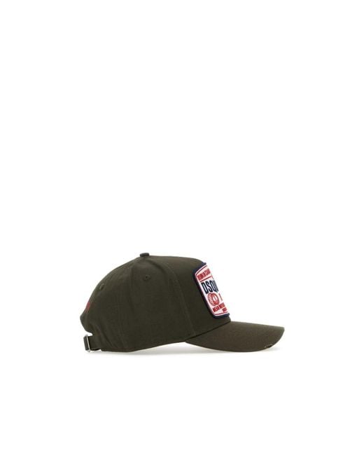 DSquared² Red D2 Worldwide Baseball Cap for men