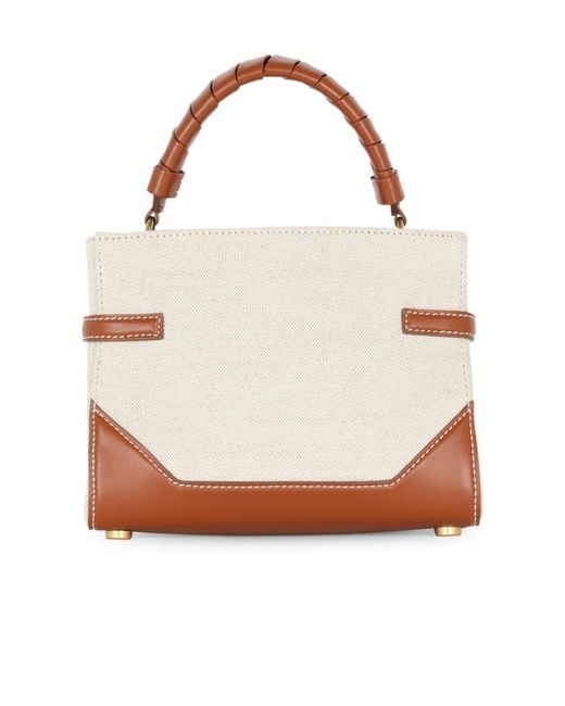 Balmain Brown B-Buzz 22 Top Handle Bag