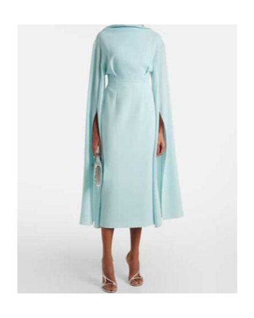 Roksanda Blue Nour Draped Crêpe Midi Dress