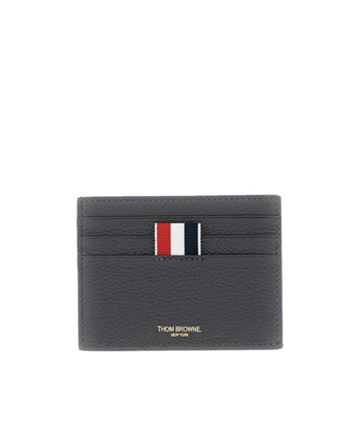 Thom Browne Black Note Compartment Card Holder for men