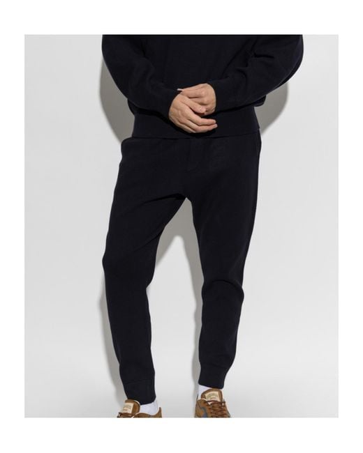 DSquared² Blue Metal D2 Upside Down Knit Pants for men
