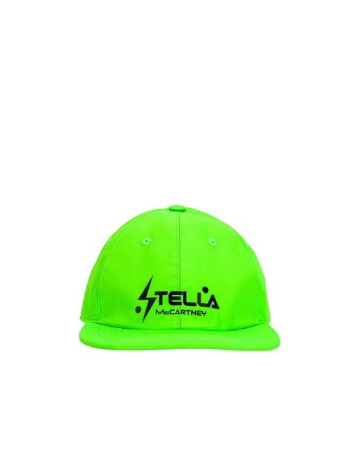 Stella McCartney Green Logo-Print Cap