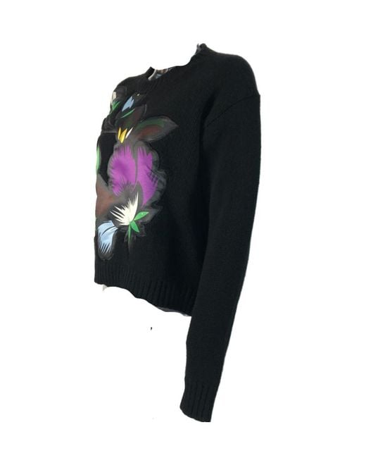 Sportmax Black Ricerca Logo Sweater