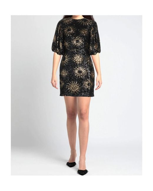 Farm Rio Black Round Neck Dress