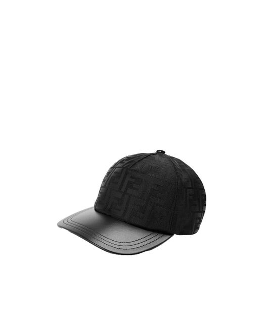 Fendi Black Ff Cap Sn62 for men