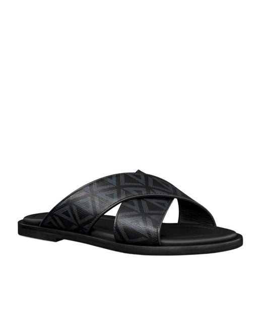 Dior Black Homme Alias Slip-On Sandals for men