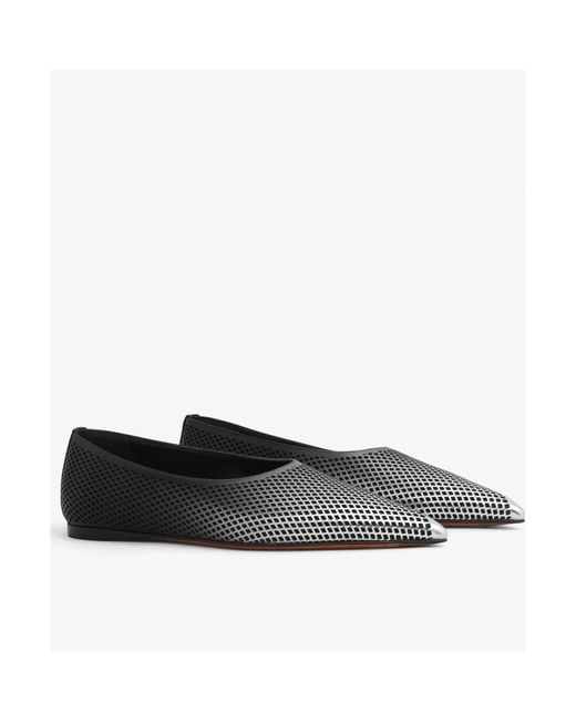 Alaïa Multicolor Degradé-Effect Mesh Ballerina Shoes