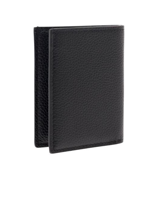 Tom Ford Black Logo Printed Bi-Fold Wallet for men