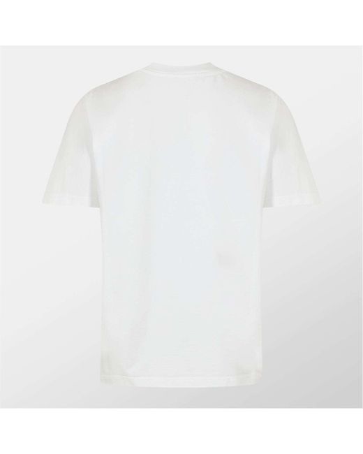 Casablanca White Short-Sleeved T-Shirt for men