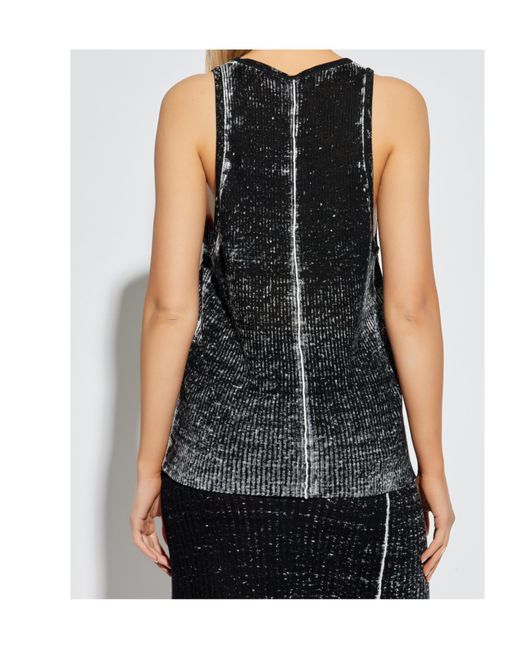 DIESEL Black K-Rick-O Knit Tank Top for men