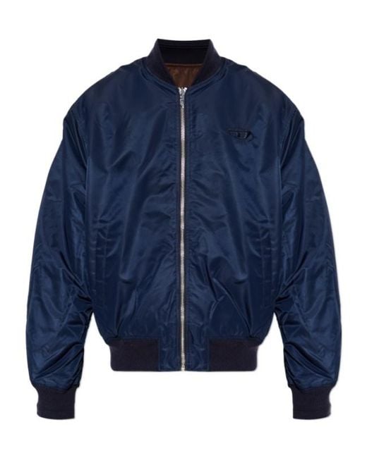 DIESEL Blue W-Type-D1 Winter Jacket for men