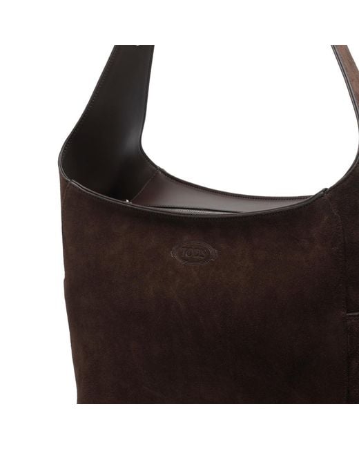 Tod's Brown Suede Shoulder Bag for men